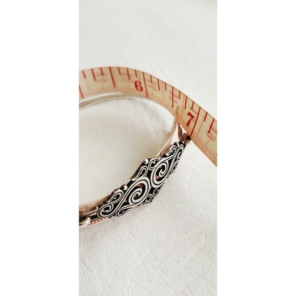 James Avery Retired Sterling Silver  Sorrento Hook Bangle Bracelet 6.5” - Picture 6 of 7